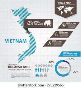 Vietnam Map Infographic