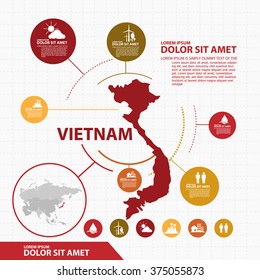 Map Of Vietnam Svg   Vietnam Map Infographic 260nw 375055873 