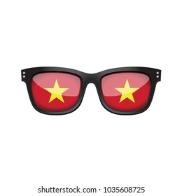 Vietnam national flag fashionable sunglasses