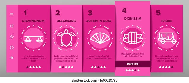 Vietnam Onboarding Mobile App Page Screen Vector