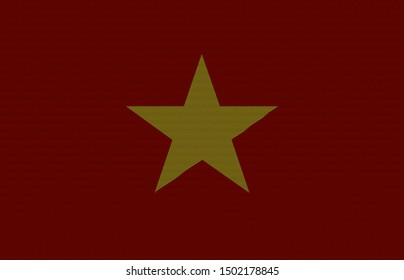 vietnam original flag. vector background