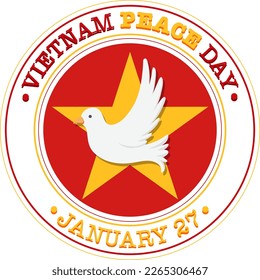 Vietnam Peace Day Banner Design illustration