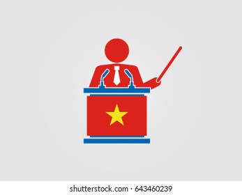 Vietnam Podium Analyze Speech