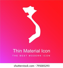 Vietnam red and pink gradient material white icon minimal design