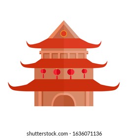 Vietnam temple icon. Flat illustration of Vietnam temple vector icon for web design. EPS 10