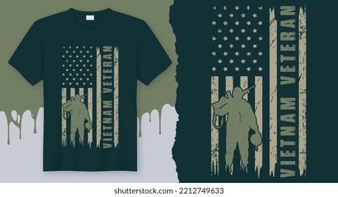 Vietnam Veteran. Best Veteran Design for gift cards, banners, vectors, t-shirts, posters, print, etc
