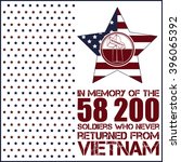 Vietnam war. Remembrance day. Vector illustration Patriotic card