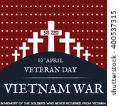 Vietnam war. Remembrance day. Vector illustration Patriotic card