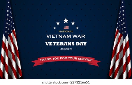 Vietnam War Veterans Day background design
