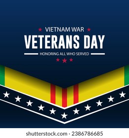 Vietnam War Veterans Day background vector illustration 