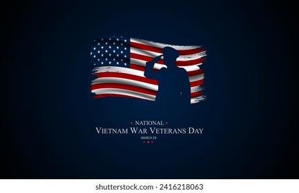 Vietnam War Veterans Day background vector illustration 