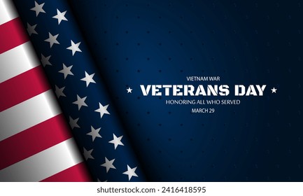 Vietnam War Veterans Day background vector illustration 