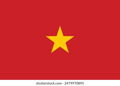 Vietnam waving flag pattern background. Realistic national flag design. Abstract vector template.