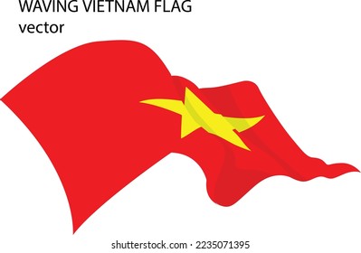 Vietnam waving national flag vector for business and education purpose