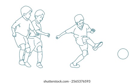 vietnamese, asian, kids playing soccer