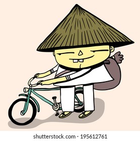 Vietnamese and bike