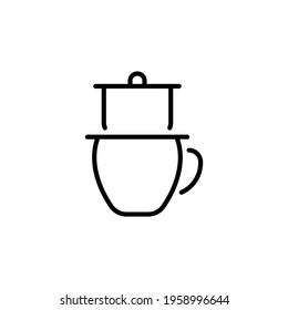 Vietnamese Coffee Icon In Vector. Logotype