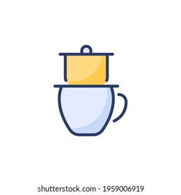 Vietnamese Coffee Icon In Vector. Logotype