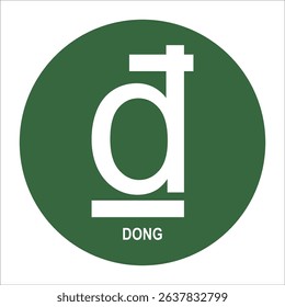 Vietnamese dong currency icon vector illustration symbol design