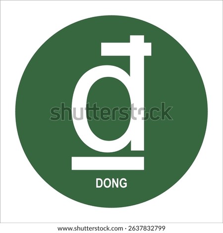 Vietnamese dong currency icon vector illustration symbol design