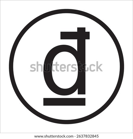 Vietnamese dong currency icon vector illustration symbol design