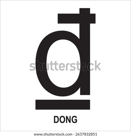Vietnamese dong currency icon vector illustration symbol design
