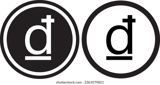 Vietnamese dong icon. Dong sign. Vietnamese currency symbol. Vietnam Dong coin logo. flat style.