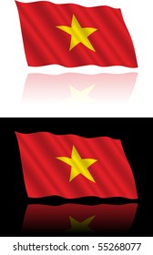 Vietnamese Flag Flowing