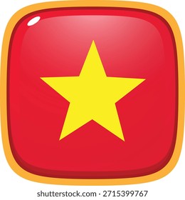 Vietnamese flag with red background and yellow star.