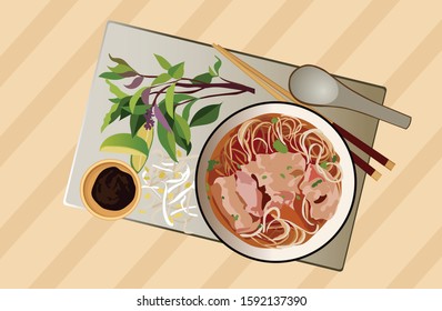 vietnamese food street hanoi traditional noodles