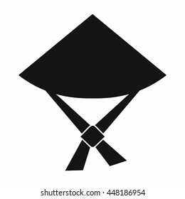 Vietnamese hat icon in simple style isolated vector illustration. Headdress symbol