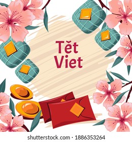 Vietnamese New Year Concept. Translation 