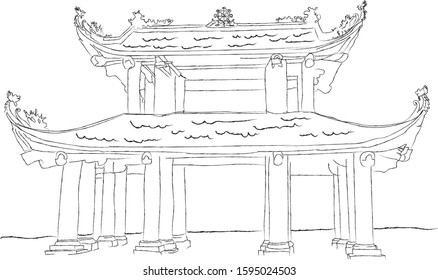 vietnamese temple pagoda architecture local