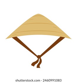 Ilustración vectorial de iconos de sombrero tradicional vietnamita