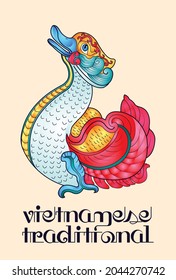 vietnamese traditional pattern illustration vector art, vietnamese styles