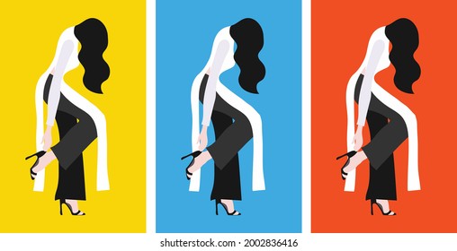Vietnamese women in long dress
