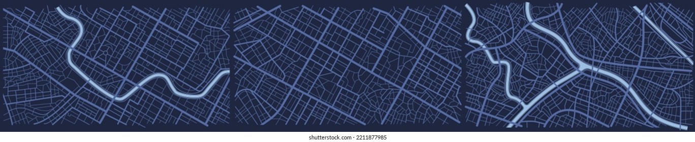 View from above the map buildings. City top view. Abstract background. Map navigation to own house. Flat style, Vector, illustration isolated.