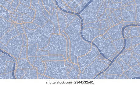 View from above the map buildings. Detailed view of city. Tracking car location.. City top view. Abstract background. Flat style, Vector, illustration isolated. , digital flat design streetmap.