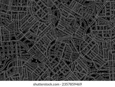 Vista desde arriba de los edificios del mapa. Vista detallada de la ciudad. Gps mapea la navegación a casa propia. Mapa gráfico decorativo de turismo Vista superior de la ciudad. Antecedentes abstractos. Estilo plano, vector, ilustración aislada.