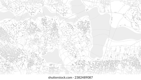 Vista desde arriba de los edificios del mapa. Vista detallada de la ciudad. Mapa turístico gráfico decorativo. Resumen de los antecedentes del transporte. Vector, ilustración. Vista superior de la ciudad. Vista desde arriba de los edificios del mapa.