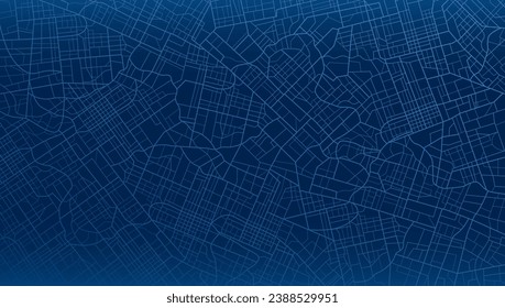 Vista desde arriba de los edificios del mapa. Vista detallada de la ciudad. Rastreando ubicación del coche. Vista superior de la ciudad. Antecedentes abstractos. Navegación de mapas. ... Estilo plano, vector, ilustración aislada. Diseño sencillo y sencillo