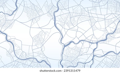 Vista desde arriba del mapa. Vista detallada de la ciudad. Localización del coche de seguimiento. Vista superior de la ciudad. Antecedentes abstractos. Navegación de mapas. Estilo plano, vector, ilustración aislada. Diseño sencillo y sencillo