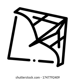 view of air launch aircraft icon vector. view of air launch aircraft sign. isolated contour symbol illustration