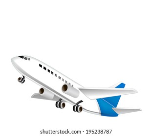 The view of airplane 