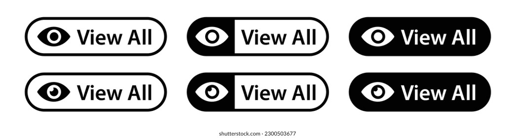 View all icon. View all button icon, vector illustration