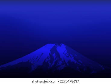 View background. Fuji mountain abstract blue sky landscape natural background. vector illustration.