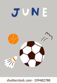 Der Blick auf den Ball im Juni 