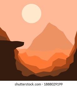 Vistas a las grandes montañas 