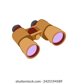 view binoculars cartoon. search look, military telescope, hand symbol view binoculars sign. isolated symbol vector illustration