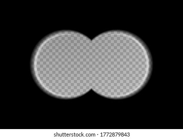 View binoculars on a transparent background. Vector illustration.